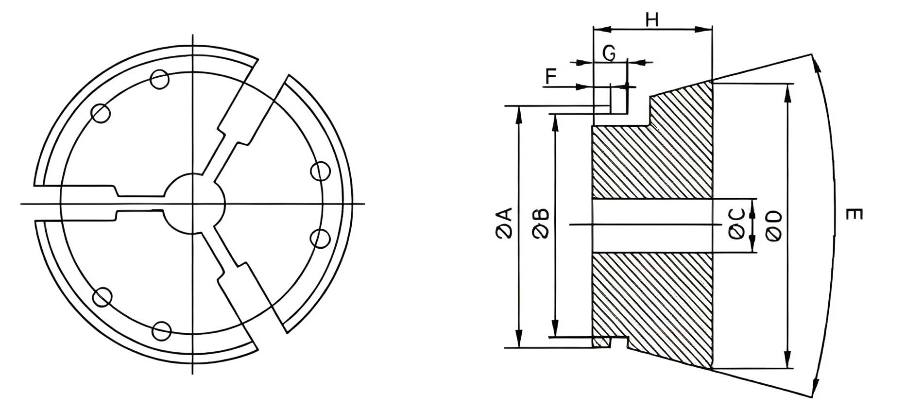 Pinza flexible para inyección de pegamento