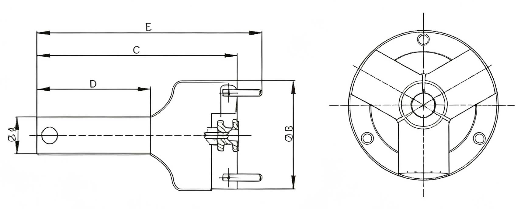 Llave de pinza flexible para cartuchos dispensadores de pegamento