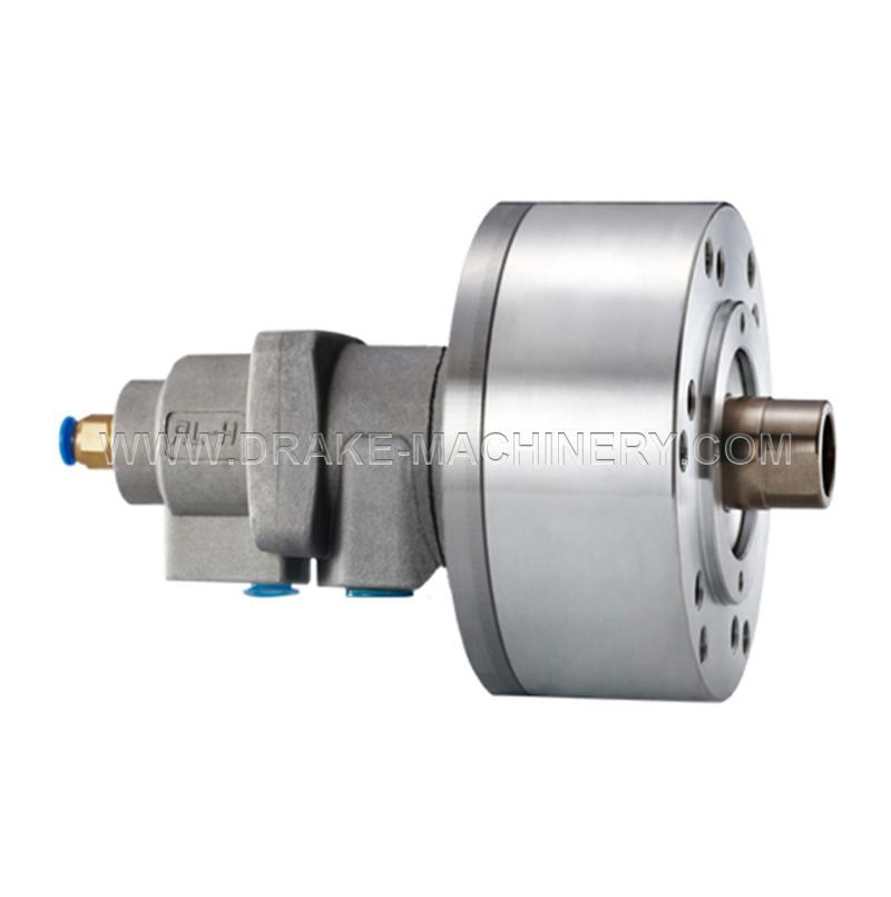 Cilindro hidráulico giratorio RK-Z con conexión de aire y dispositivo de seguridad