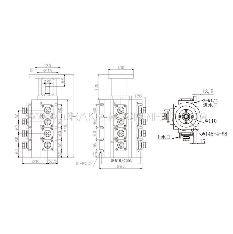 Cabezal de potencia integrado 4+4 Modelo LS-RS8-ER20ER25